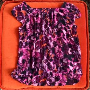 a.n.a purple flower top 🌸 size 1x